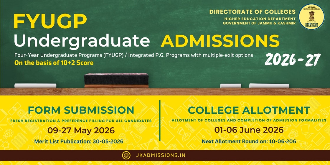 'Admission Sem-1 2026-27.'