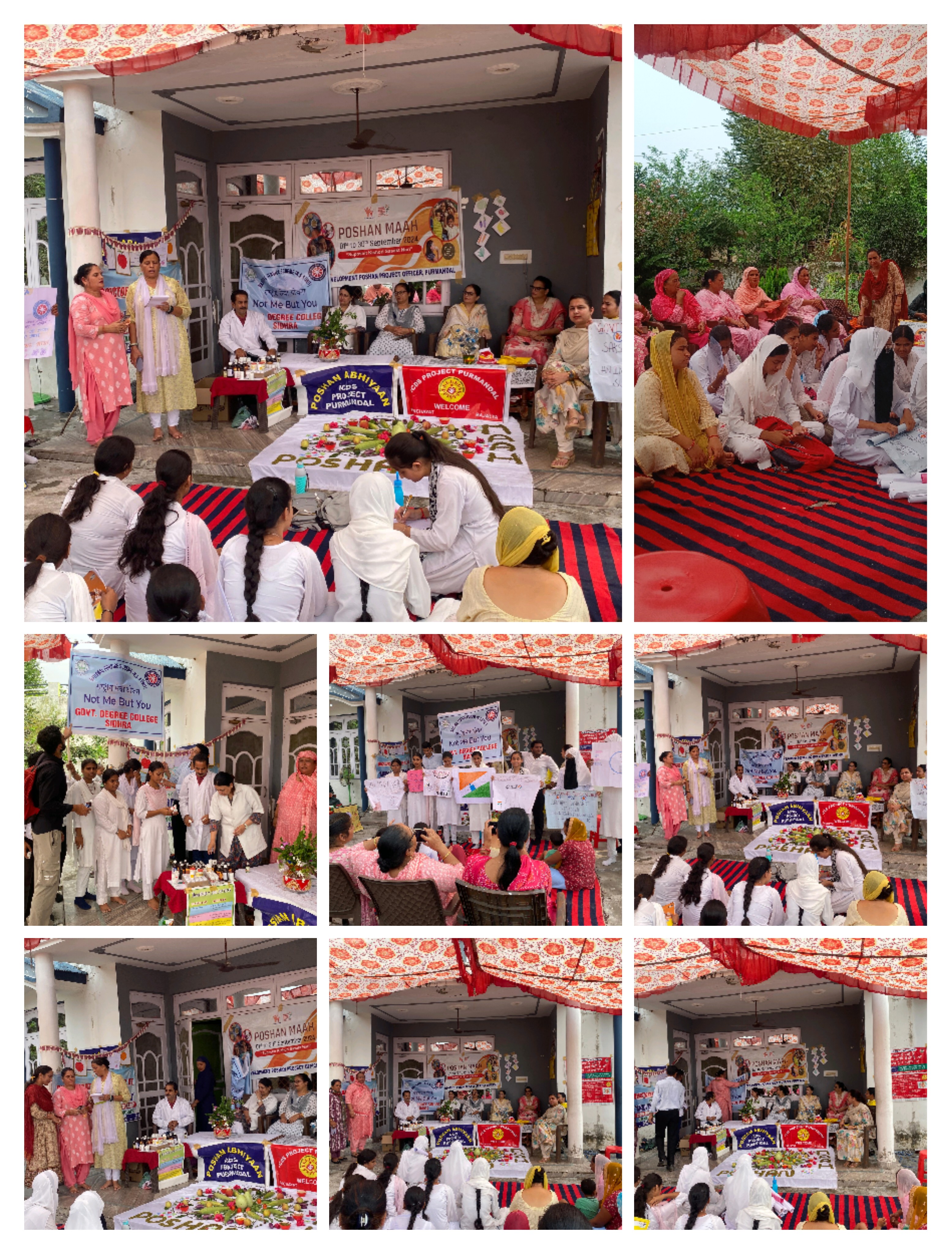 NSS Unit of GDC Sidhra observed Poshan Maah 2024 and General Awareness on Voting